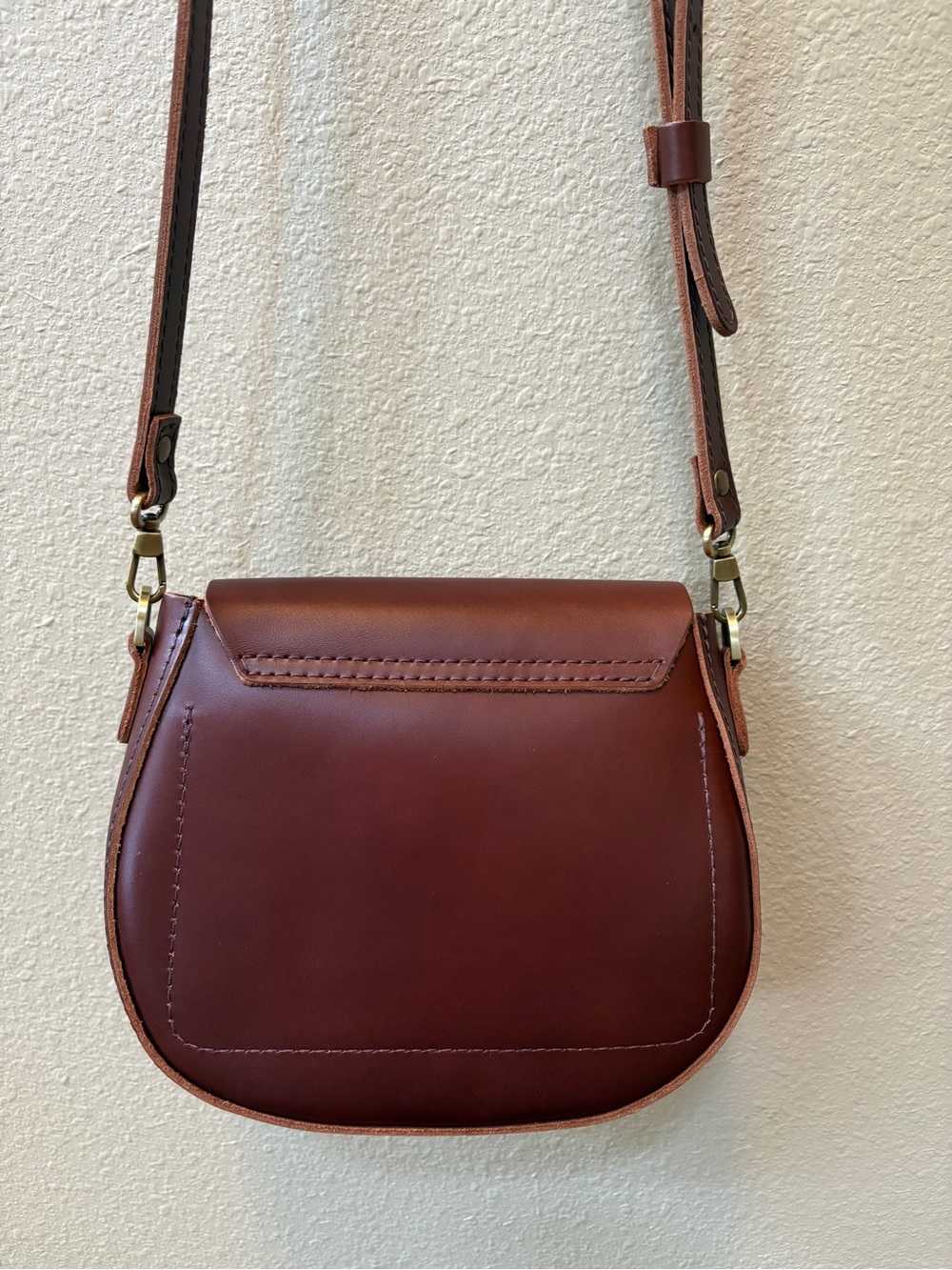 Portland Leather Monaco Chocolate Brown Crossbody - Picture 5 of 5